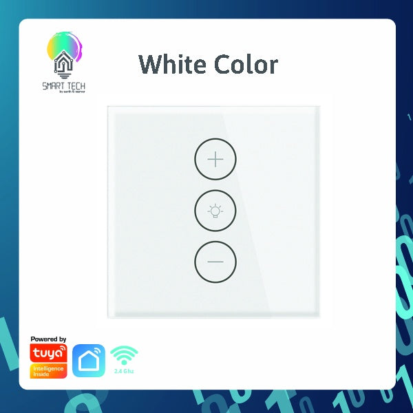 SMART TECH® Tuya / Smartlife Touch Wifi dimmer Switch UK Smart Life Remote Timer Electrical Wall glass Control Work wi