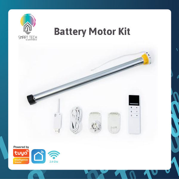 SMART TECH® Tuya Smart WiFi Custom Cut Roller Blind motor solution system