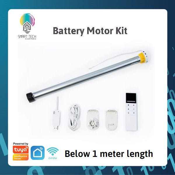 SMART TECH® Tuya Smart WiFi Custom Cut Roller Blind motor solution system