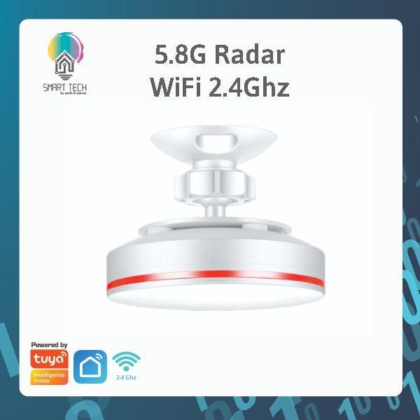 SMART TECH® Tuya Smart MM Wave Human Presence Detector Tuya / Smartlife WiFi 2.4Ghz /Zigbee 5.8G