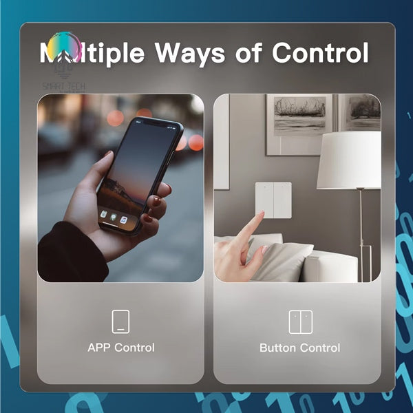 Smart Life Tuya Smart ZigBee Self Power Scene Switch No Battery No Wiring Kinetic Energy Control