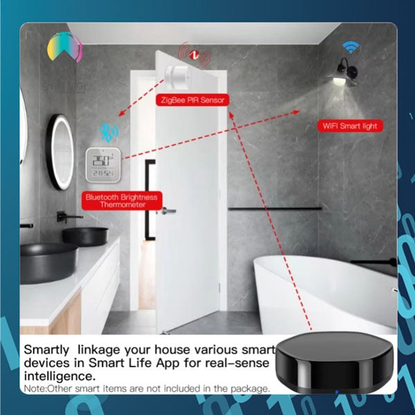 Smart Tech Tuya Zigbee Smart Gateway hub 3 In 1 Multimodal IR Remote Controller Voice Control Alexa Google