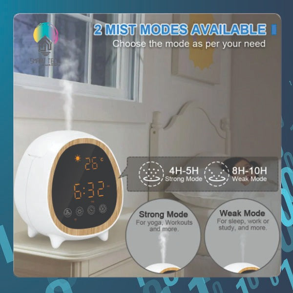 Smart Tech Tuya / Smartlife Aroma Diffuser with Clock , Alarm , Weather , Temperature WiFi 2.4Ghz