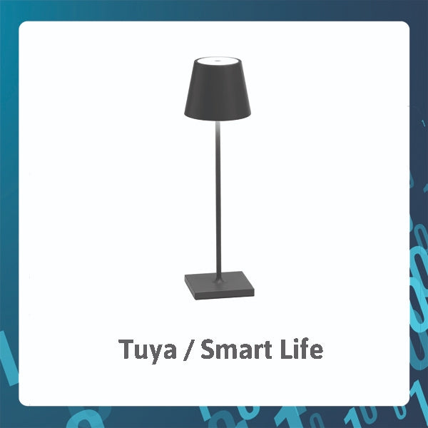 Smart Tech Ambient Table Lamp With Adjustable Brightness, Changeable Colours Type C charging