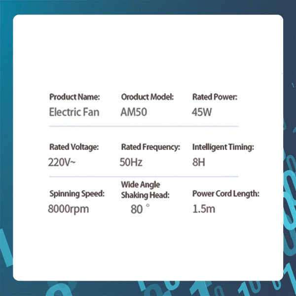 Smart Tech Tuya / Smart Life Bladeless Standing Fan