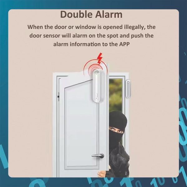 Smart Tech Tuya Smart WiFi Contact Sensor / Door senser with alarm Smart life APP