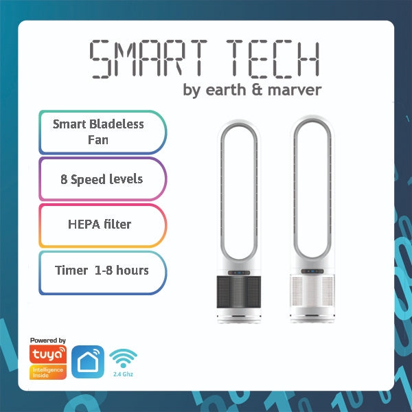 Smart Tech Tuya / Smart Life Bladeless Standing Fan
