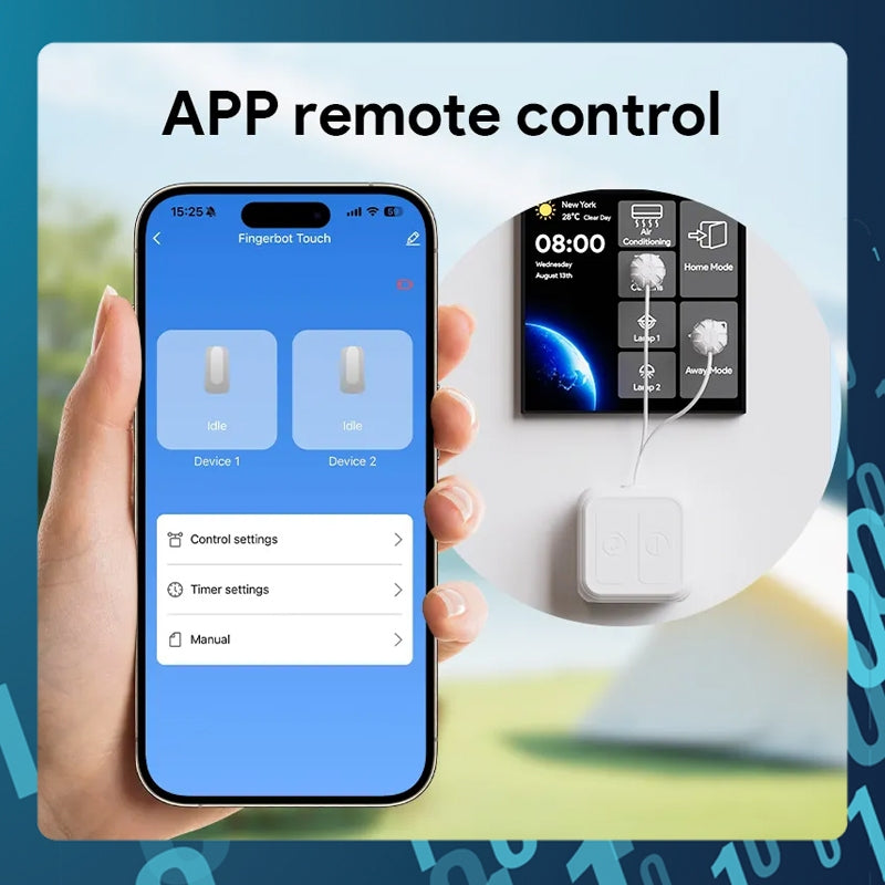 Smart Tech Fingerbot – Auto Touch Screen Robot for Smartphones, Tablets, Elevators & IoT Devices | App Contro