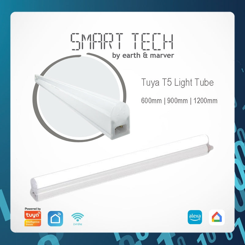 Smart Tech Tuya Smart T5 RGBCW LED Light Strips – 600mm, 900mm, 1200mm | WiFi Control | 220V | 3000K–6000K Adjustable