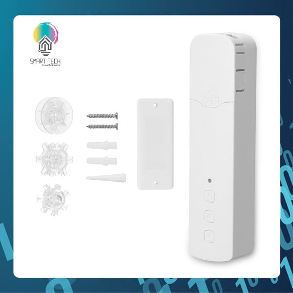SMART TECH® Tuya Smart Roller Blind motor and remote with or without backup battery AC wall power