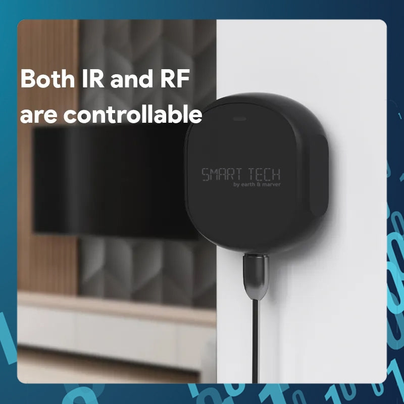 Smart Tech Tuya Smart / Smart Life IR/RF Controller – Automate AC, TV, Fans with Wi-Fi & Voice Commands