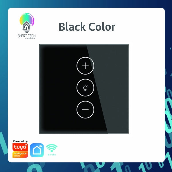 SMART TECH® Tuya / Smartlife Touch Wifi dimmer Switch UK Smart Life Remote Timer Electrical Wall glass Control Work wi