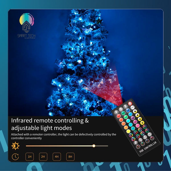 SMART TECH® Tuya WIFI Fairy Light/ Angel Light USB  Lights App Remote Control Music Sync RGB LED String Lights