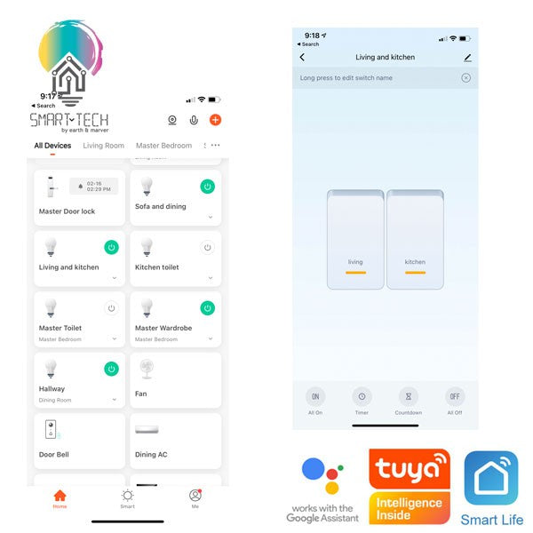 SMART TECH® Tuya Smart Light Switch
