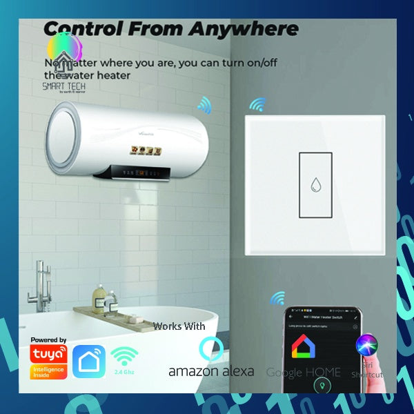 SMART TECH® Tuya Smart Wifi or Zigbee Water Heater Switch Boiler 20A