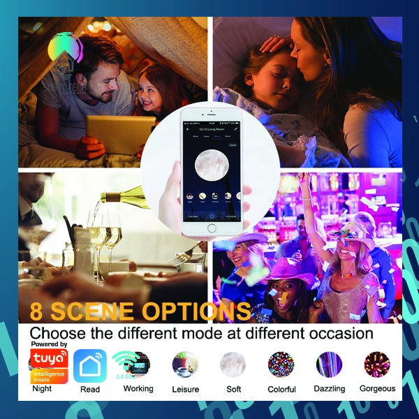 SMART TECH® Wifi Smart MR16 5W Light Bulb RGBCW LED  Coolwhite Warmwhite