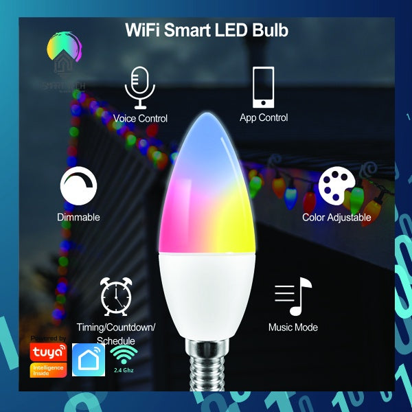 SMART TECH® Tuya Smart Bulb RGB + Warm White