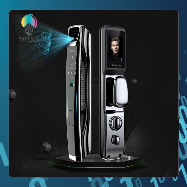 SMART TECH® Tuya Smart Wifi Face Recognition Smart Door Lock With Camera