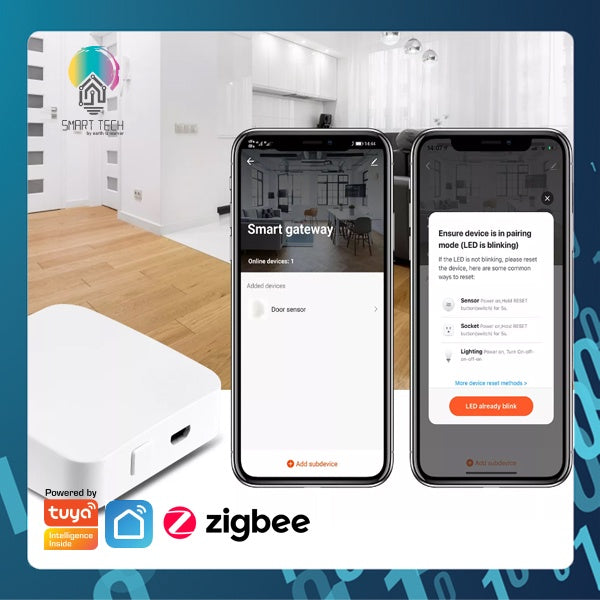 SMART TECH®  Tuya Smart Life Zigbee + Bluetooth Gateway Hub / Multi-Mode Gateway