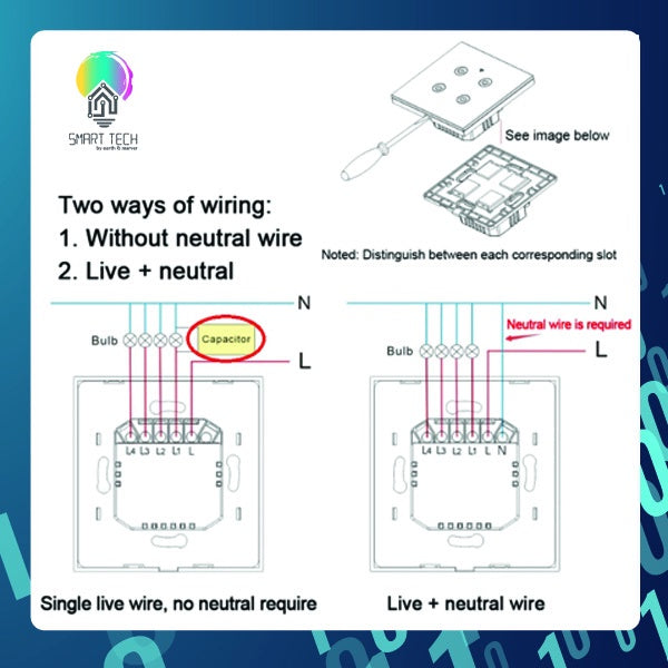 SMART TECH® Tuya Smart Light Switch