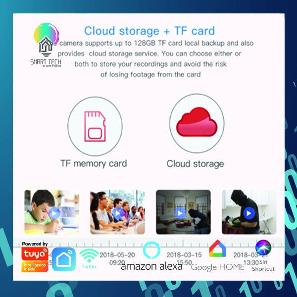 SMART TECH® Tuya wifi CCTV