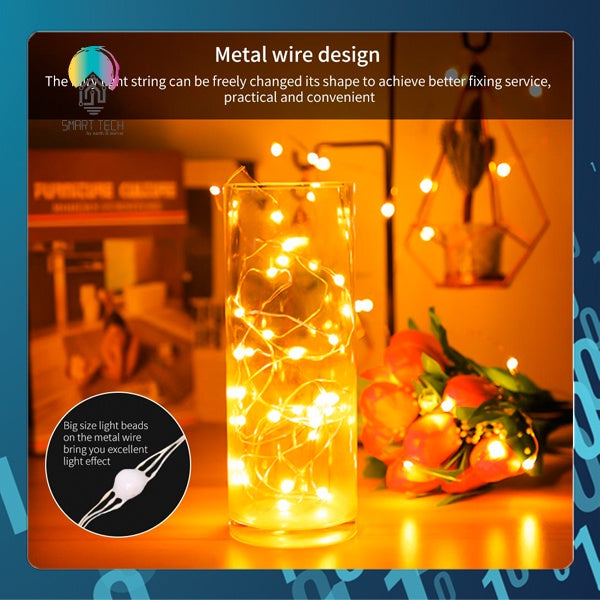 SMART TECH® Tuya WIFI Fairy Light/ Angel Light USB  Lights App Remote Control Music Sync RGB LED String Lights