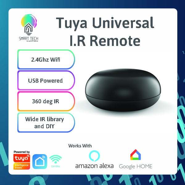 SMART TECH® Tuya Universal Remote / IR Remote / WIFI Remote /optional IR & RF 433mhz