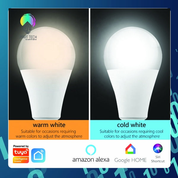 SMART TECH®  Smart Bulb / WiFi Bulb / Tuya Smart Bulb / E27 / RGB