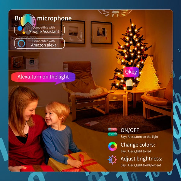 SMART TECH® Tuya WIFI Fairy Light/ Angel Light USB  Lights App Remote Control Music Sync RGB LED String Lights