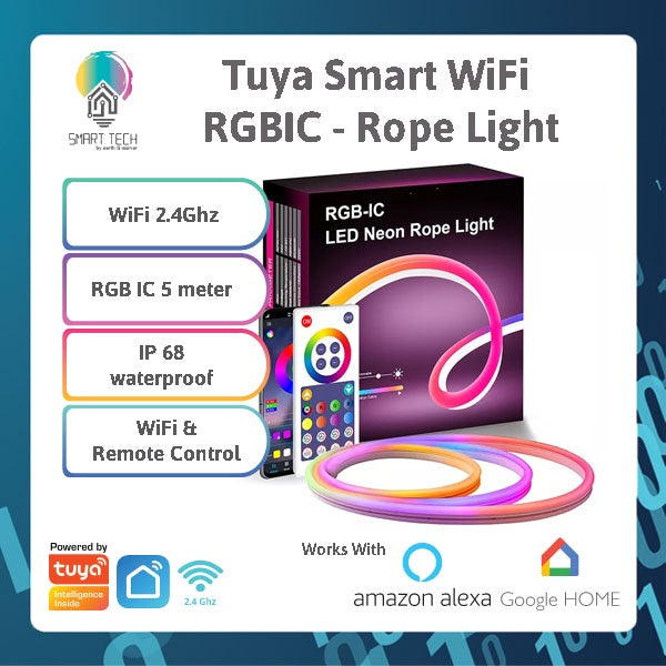 SMART TECH® 5M RGBIC Flexible LED Strip SMD 5050