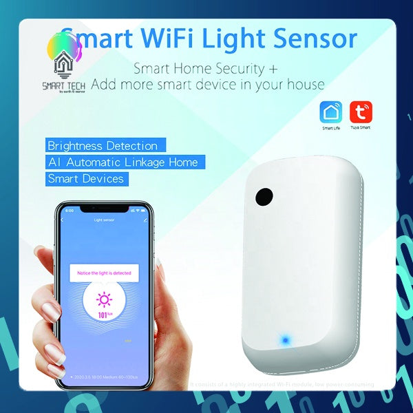SMART TECH® Tuya / Smart life WiFi Light sensor - USB power
