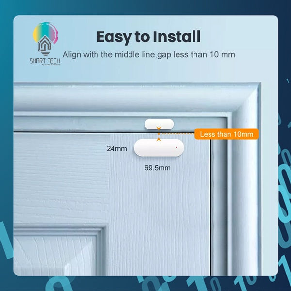 SMART TECH® Tuya ZIGBEE Door Open Contact Sensor