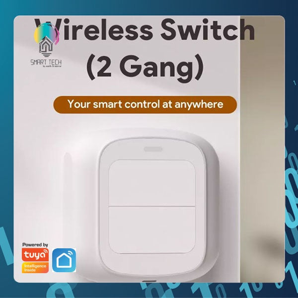 SMART TECH® Tuya WiFi 2 Gang Scene Switch