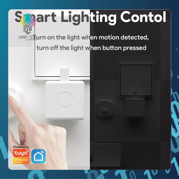 SMART TECH® Tuya ZigBee Smart PIR Passive Infra with Single Scene Button Human movement detector motion sensor Smartli