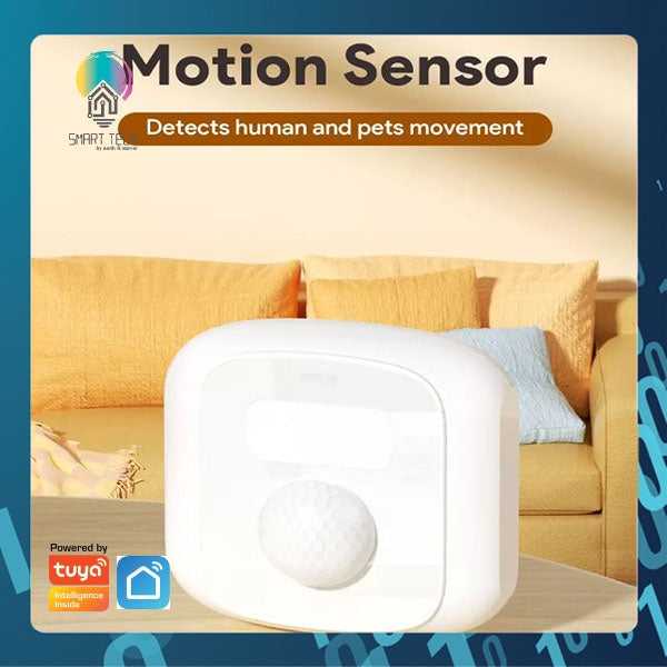 SMART TECH® Tuya ZigBee Smart PIR Passive Infra with Single Scene Button Human movement detector motion sensor Smartli