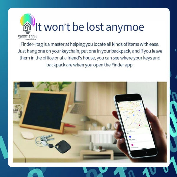 SMART TECH® iTag Smart Finder Anti-lost Alarm Tag / Wireless Tracker / Wallet Air tagger Find My