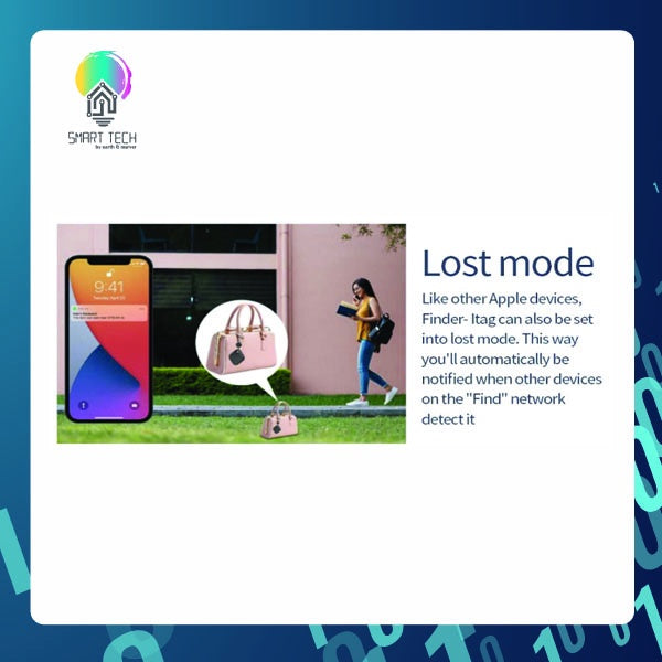 SMART TECH® iTag Smart Finder Anti-lost Alarm Tag / Wireless Tracker / Wallet Air tagger Find My