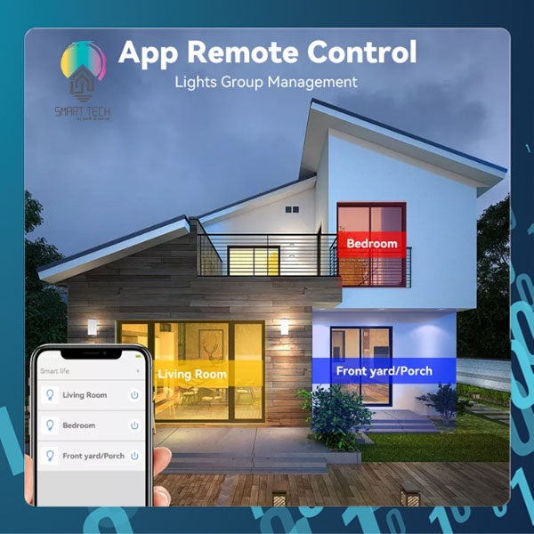 SMART TECH® Tuya Wifi / Zigbee RGBCW LED Smart Downlight Dimmable - RGB Warm white and Cool White