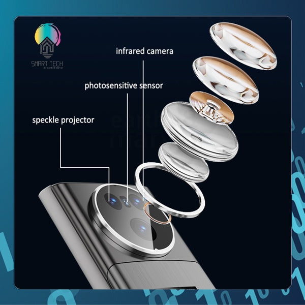 SMART TECH® Tuya 3D Face ID Wif Smart Lock App Finger Vein Lock Code Card Video Calling Smartlife Wechat Digital Lock