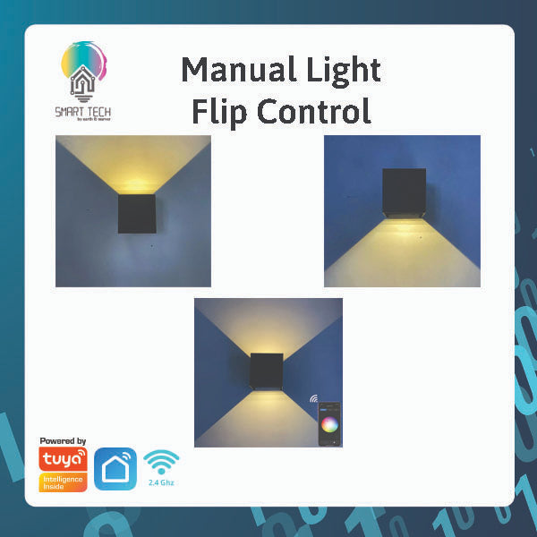SMART TECH® Tuya Smart WiFi wall light LED RGBW Dimmable Waterproof Indoor / Outdoor