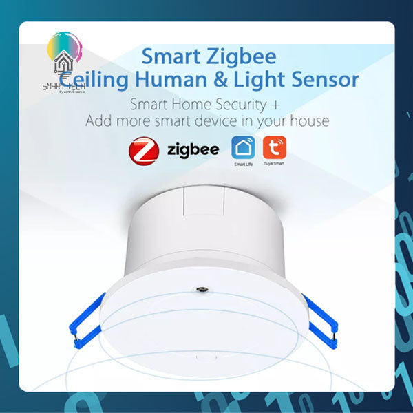 SMART TECH® Tuya Wifi or Zigbee millimeter-wave smart Human Presence Detector Ceiling mount type presence sensor