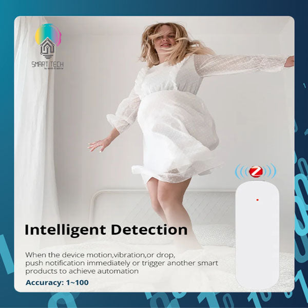 SMART TECH® Zigbee Tuya Smart Vibration Sensor