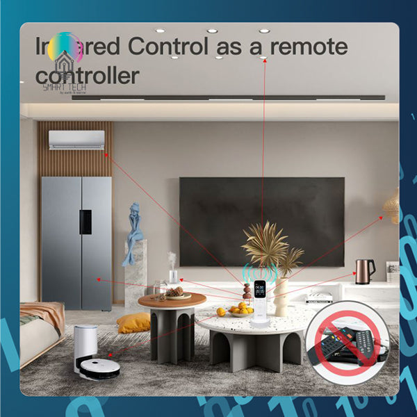 SMART TECH®  Tuya WiFi Smart Handheld Remote IR Control Command Center with Charging base