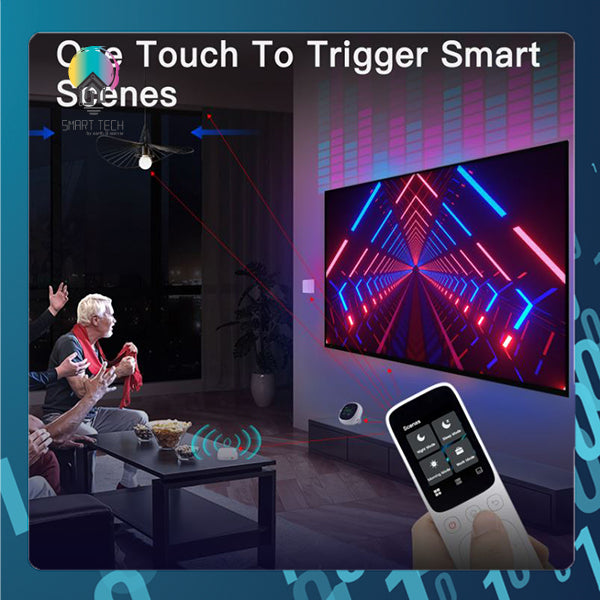 SMART TECH®  Tuya WiFi Smart Handheld Remote IR Control Command Center with Charging base