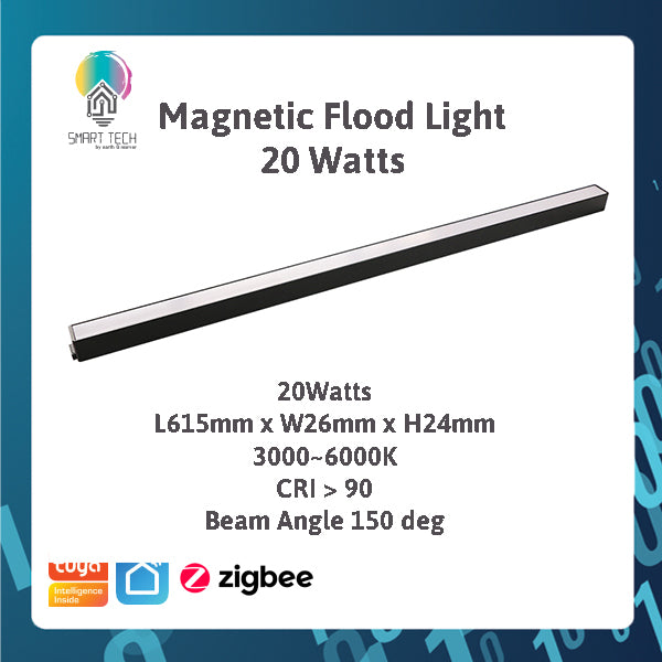 SMART TECH® Tuya Smart Zigbee Magnetic Track Light System 48VDC track and Rail Modular