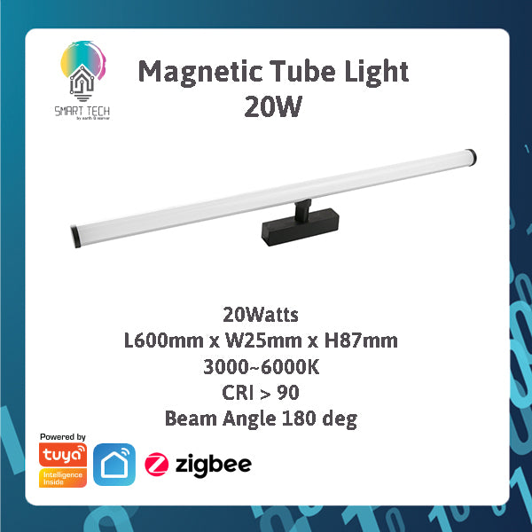 SMART TECH® Tuya Smart Zigbee Magnetic Track Light System 48VDC track and Rail Modular