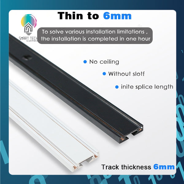 SMART TECH® Tuya Smart Zigbee Magnetic Track Light System 48VDC track and Rail Modular