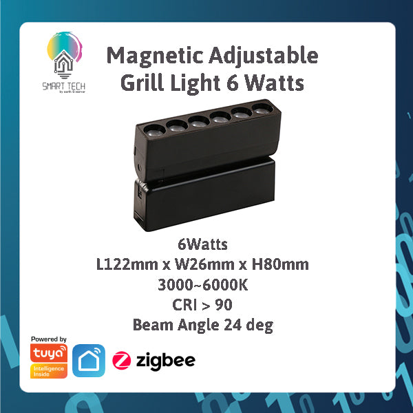 SMART TECH® Tuya Smart Zigbee Magnetic Track Light System 48VDC track and Rail Modular