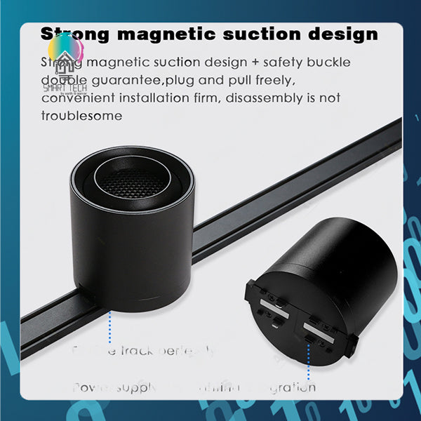 SMART TECH® Tuya Smart Zigbee Magnetic Track Light System 48VDC track and Rail Modular