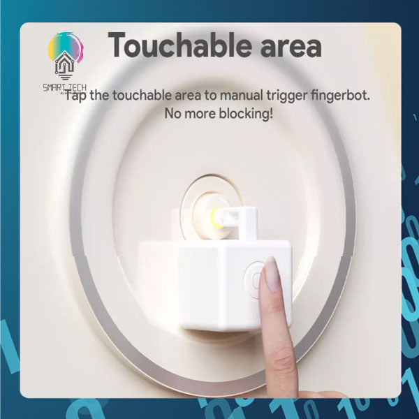 SMART TECH® Tuya Smart Bluetooth Fingerbot Switch Bot Button Pusher Smart Life App Voice Control Support Google